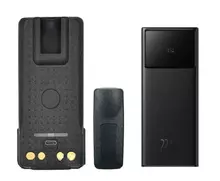 Комплект Аккумуляторная батарея с разъемом Type-C Motorola PMNN4493, PMNN4493AC 3000 mAh + Power Bank Baseus Star-Lord Digital Display (Bipow) 20000mAh 22.5W PPXJ060001 Black (Черная)